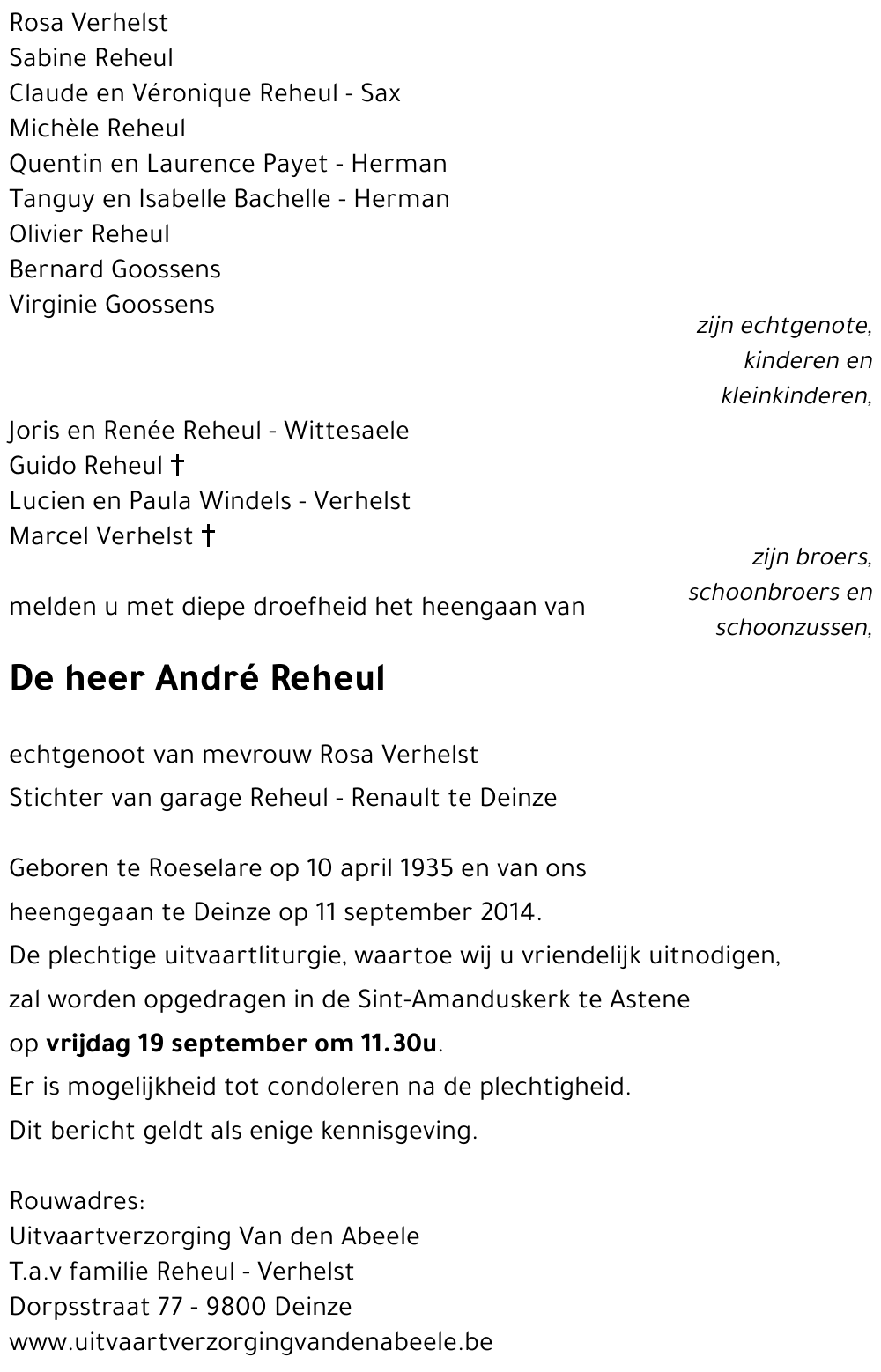 André Reheul