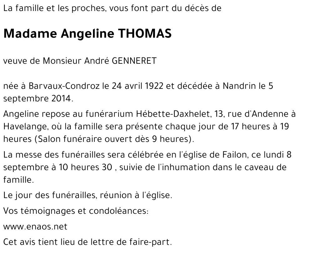 Angéline Thomas