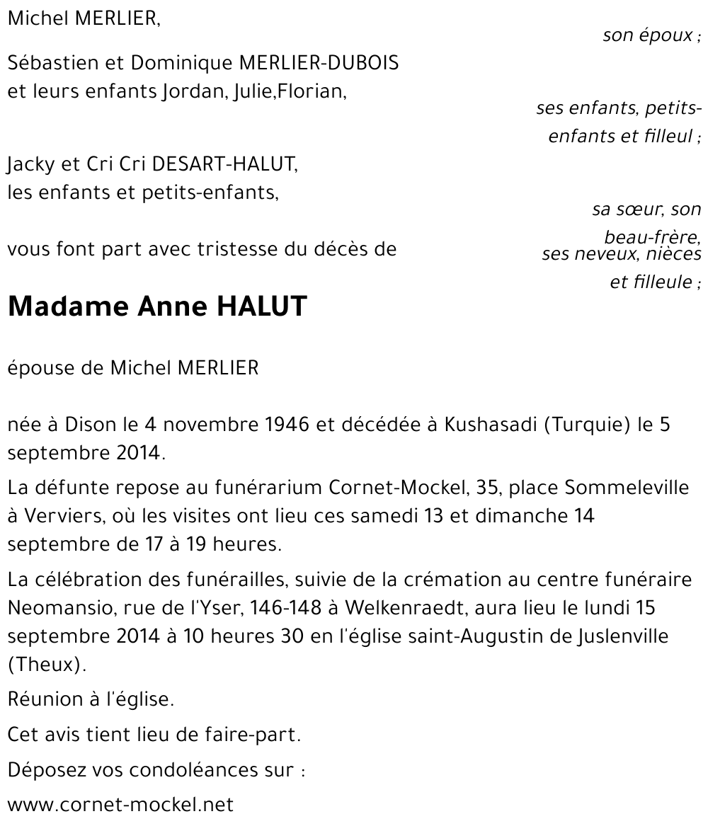Anne HALUT