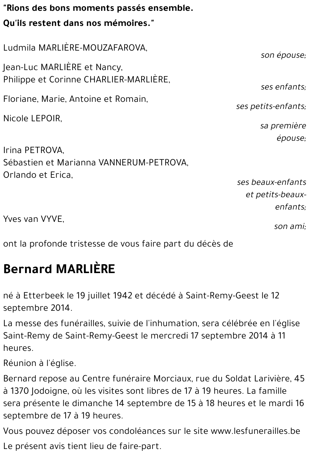 Bernard MARLIÈRE