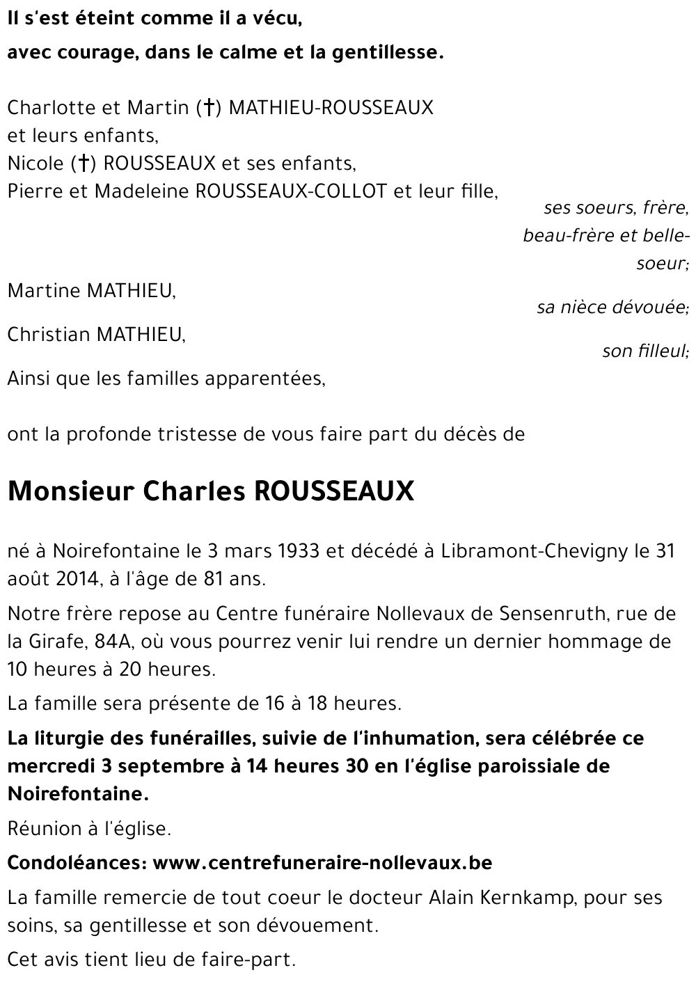 Charles ROUSSEAUX