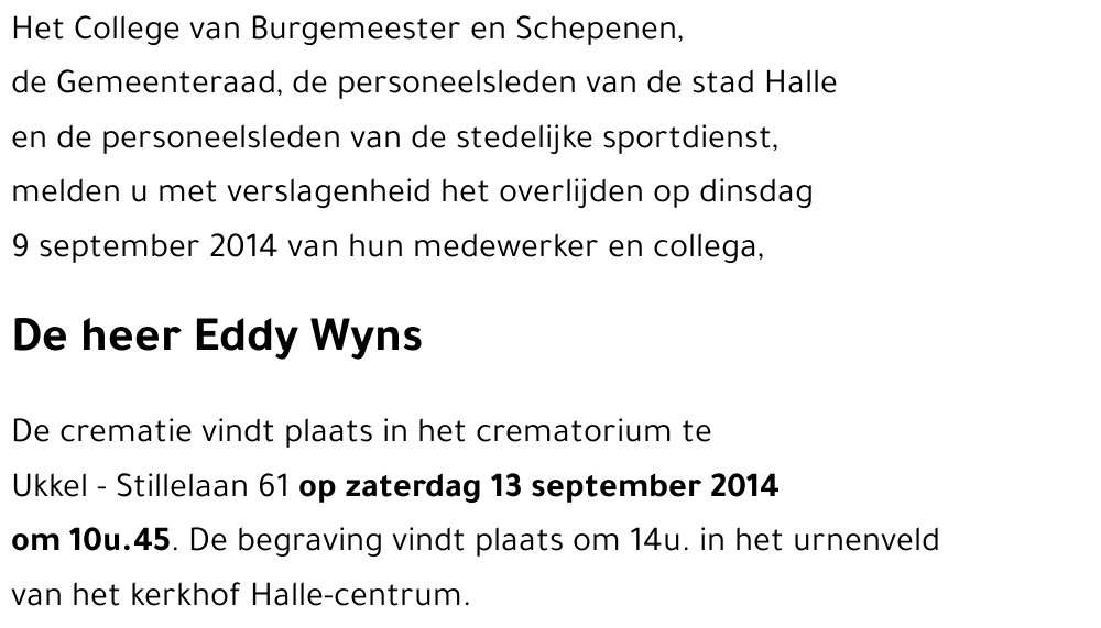 Eddy Wyns