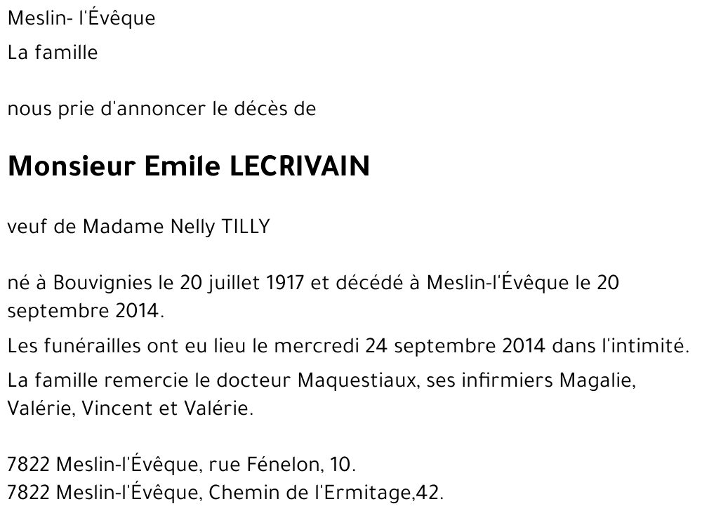 Emile LECRIVAIN