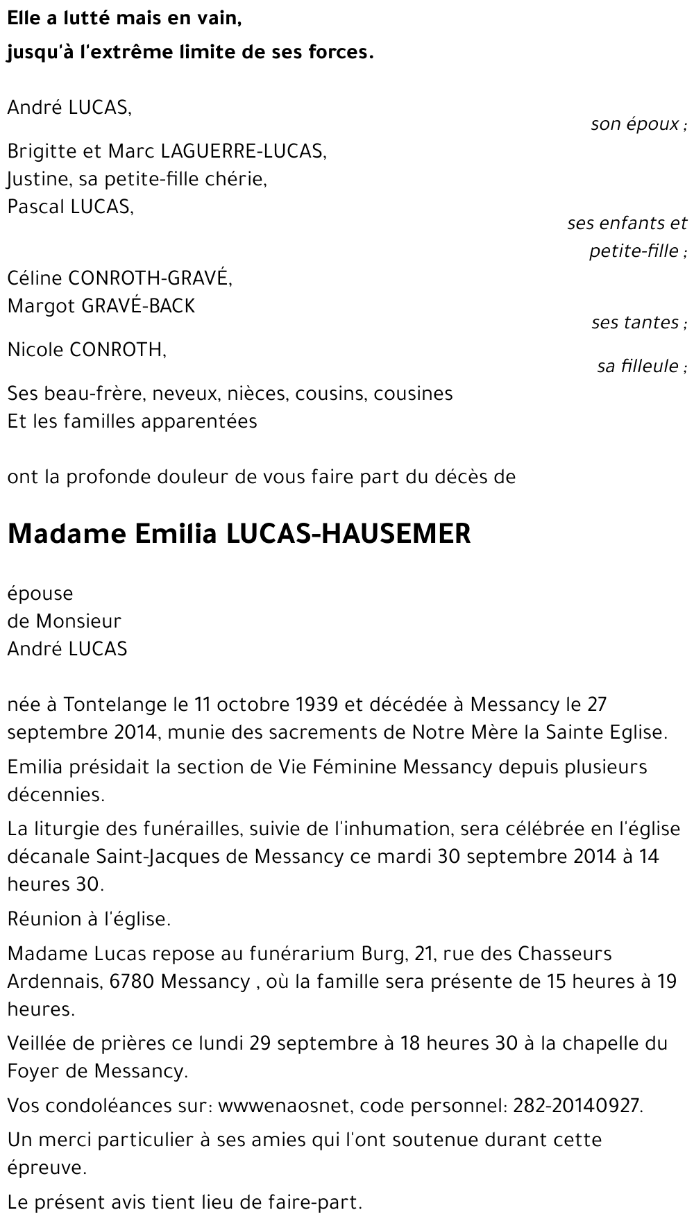 Emilia LUCAS-HAUSEMER