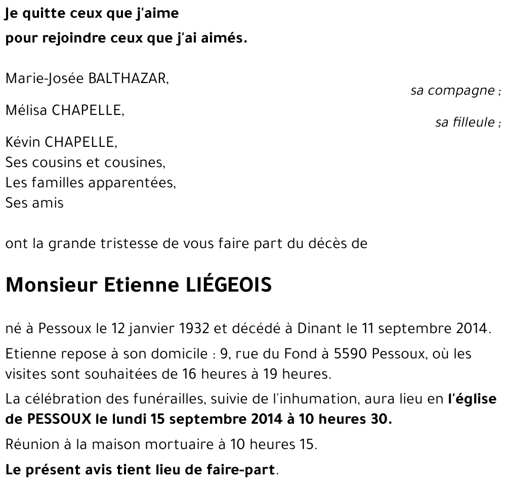 Etienne LIÉGEOIS