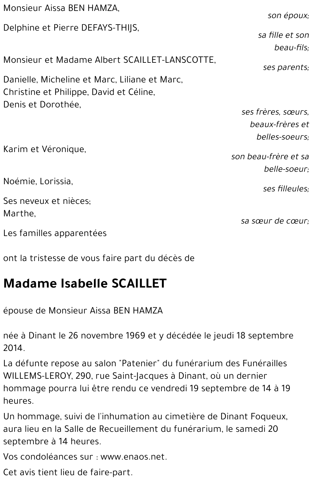 Isabelle SCAILLET