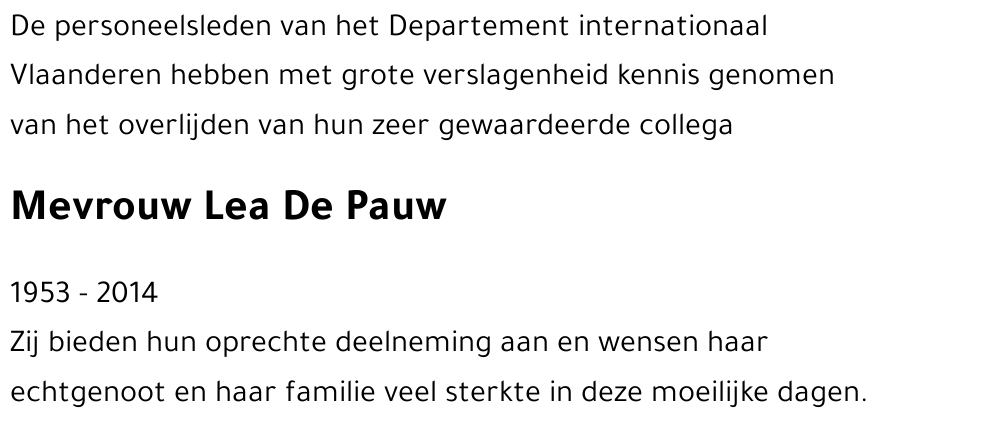 Lea De Pauw