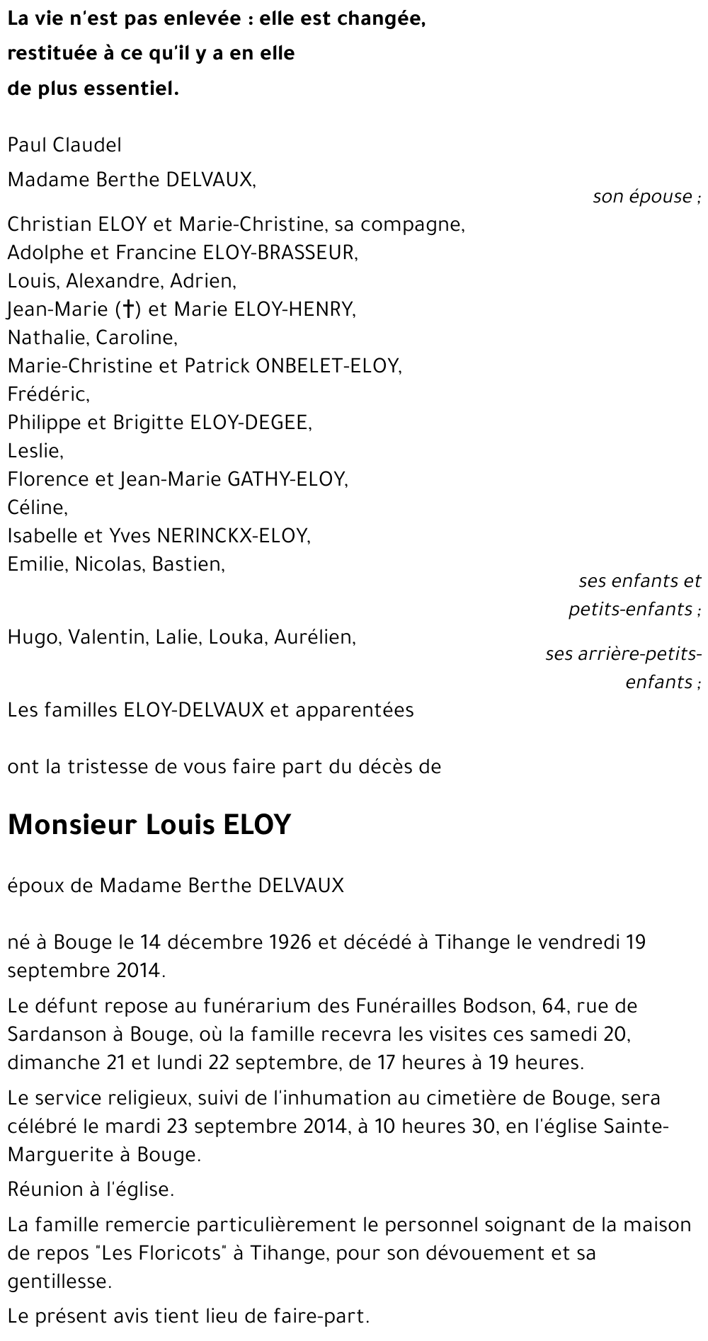 Louis ELOY