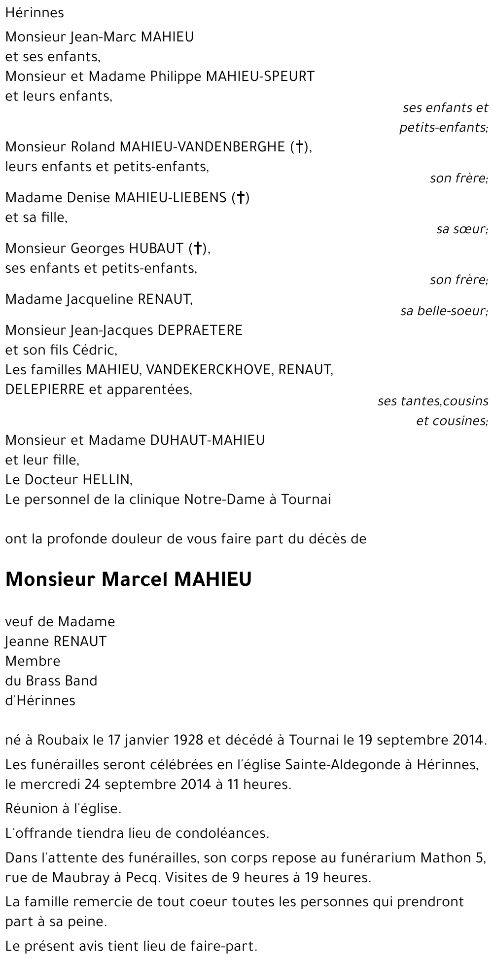 Marcel MAHIEU
