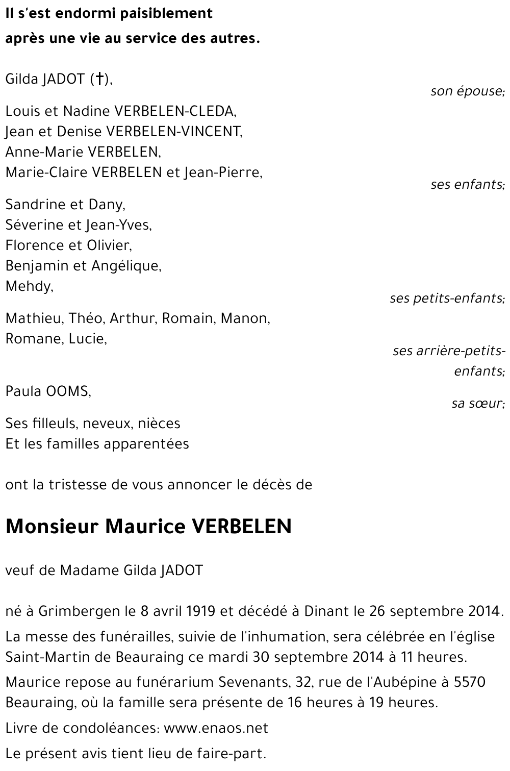Maurice VERBELEN