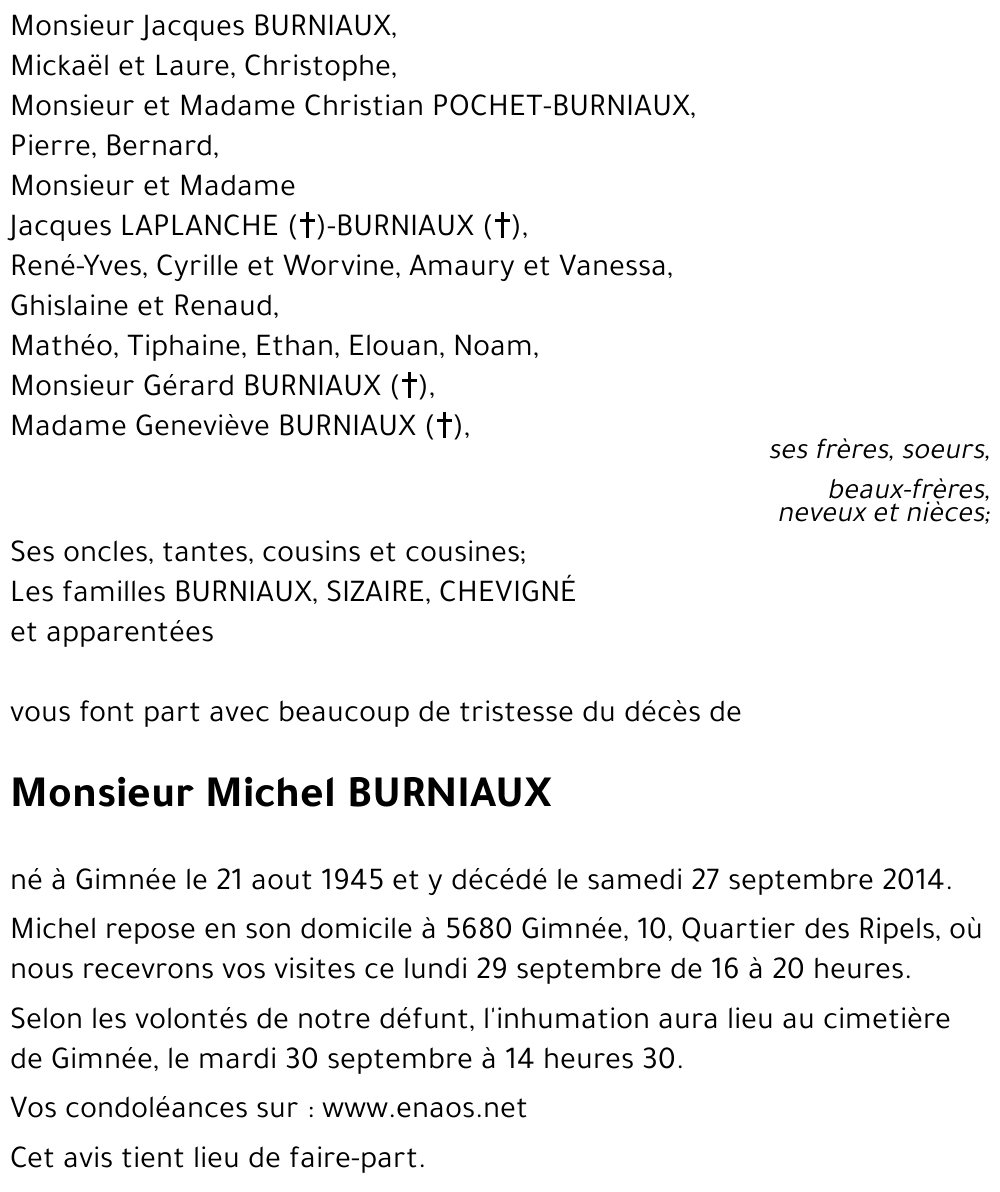 Michel BURNIAUX