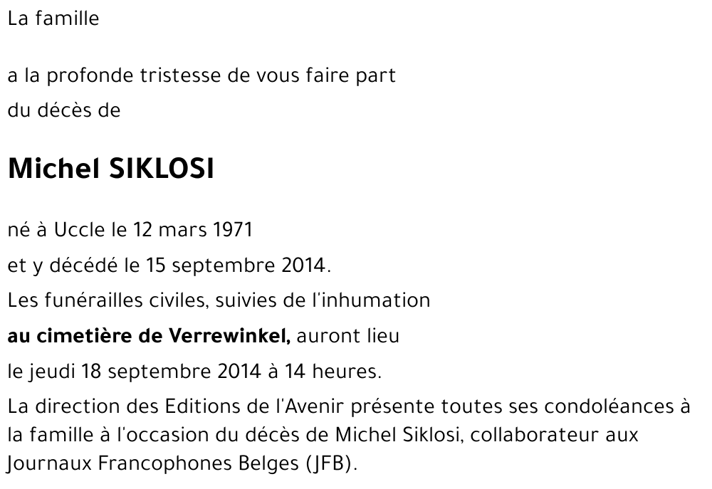 Michel SIKLOSI