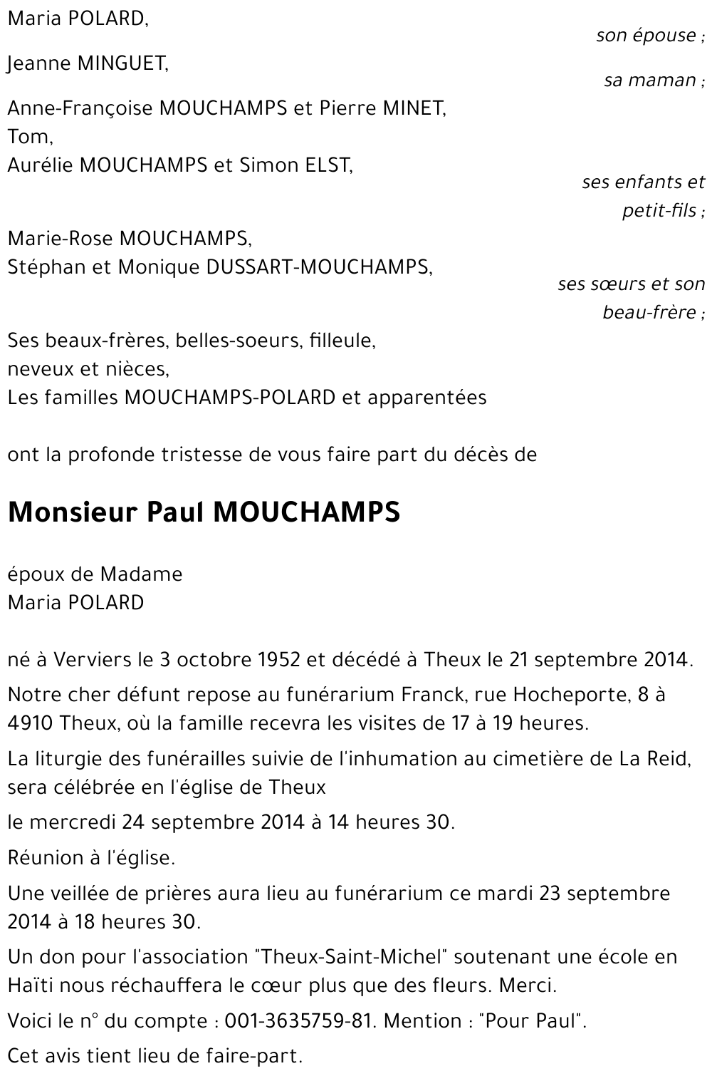 Paul MOUCHAMPS