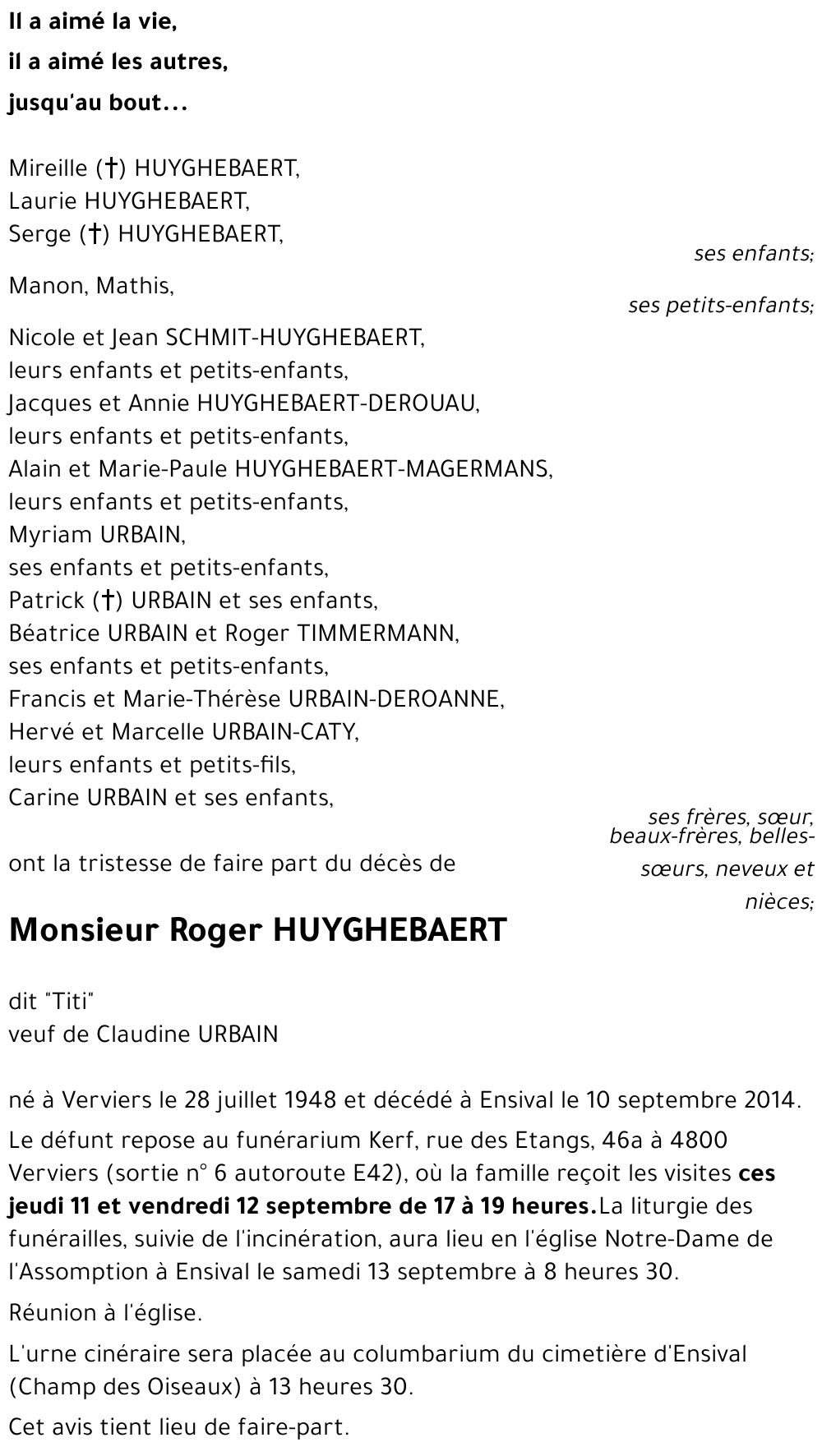 Roger HUYGHEBAERT