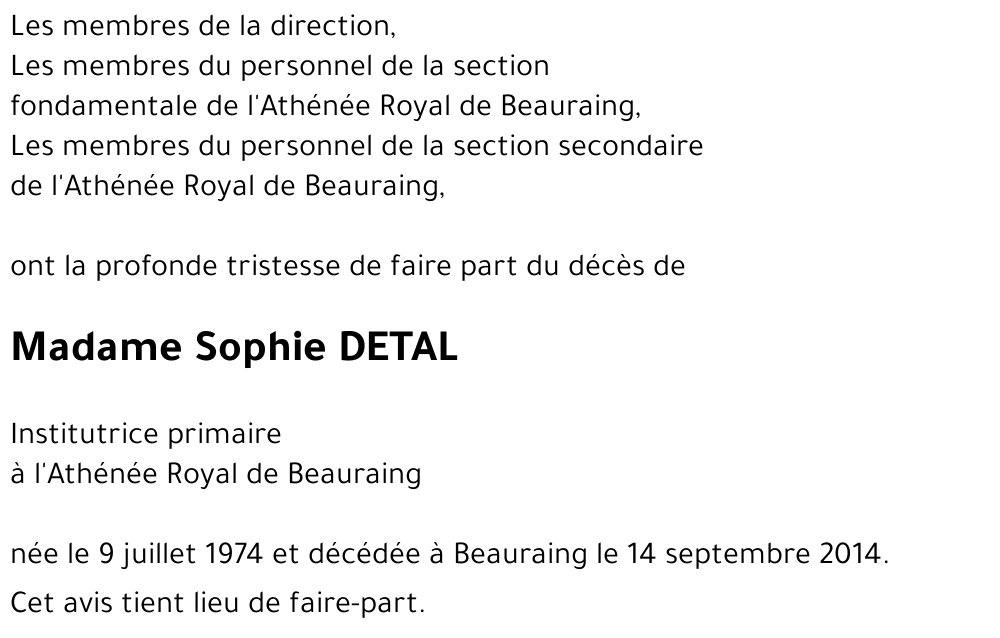 Sophie DETAL