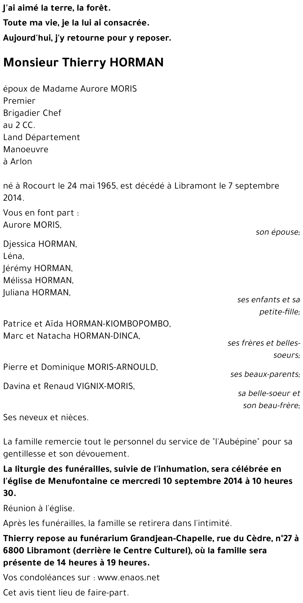 Thierry HORMAN