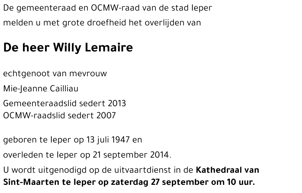 Willy Lemaire