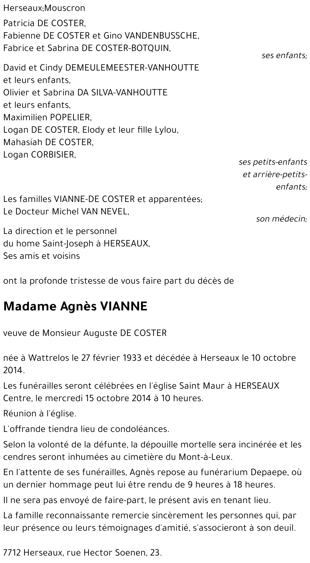 Agnès VIANNE