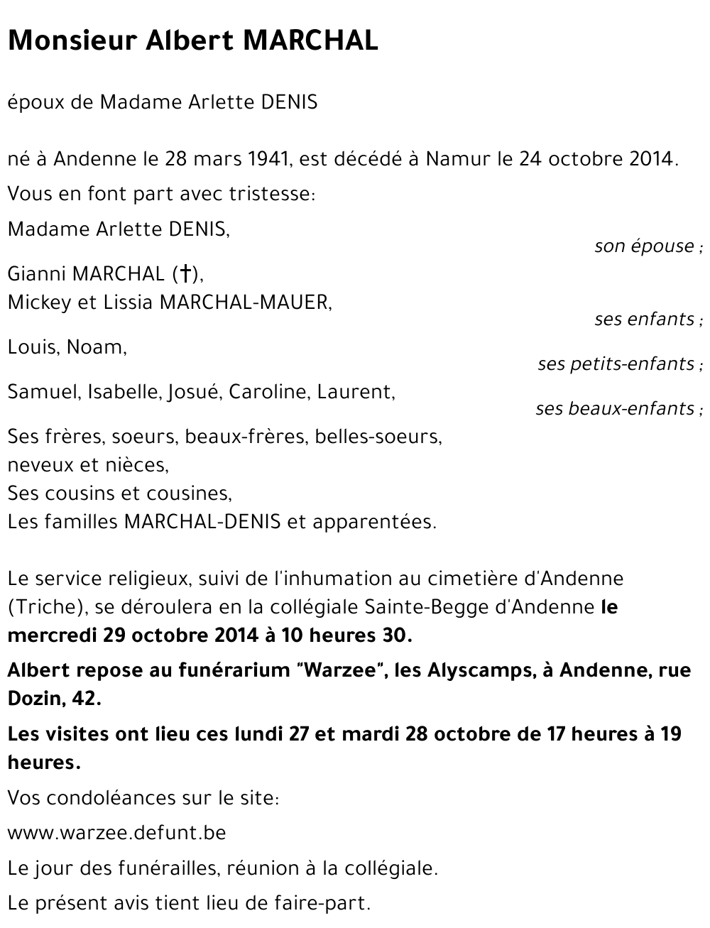 Albert MARCHAL