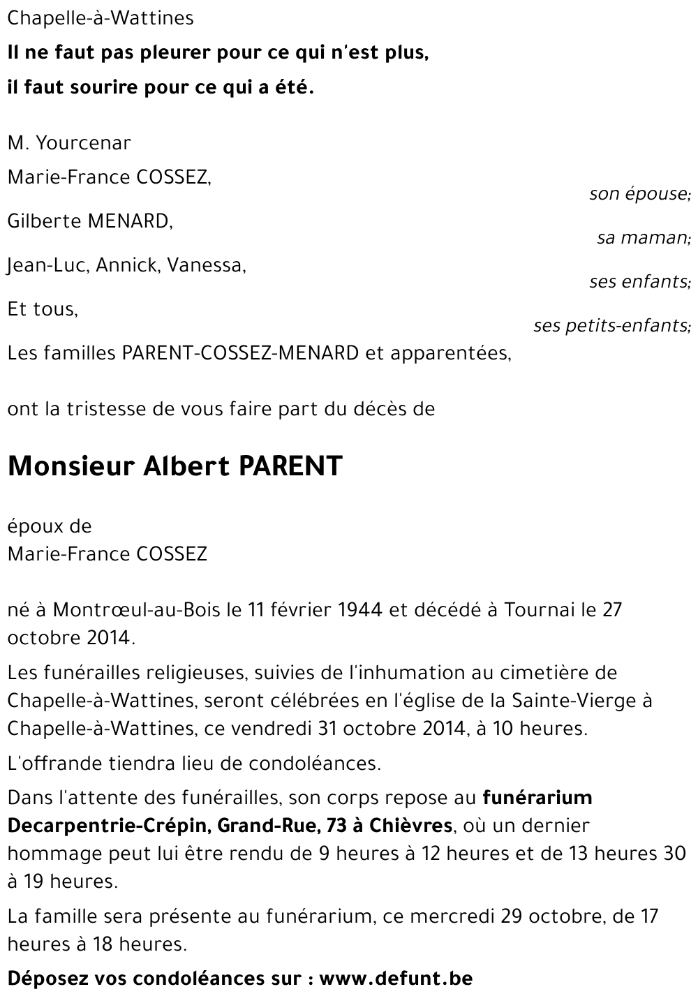 Albert PARENT