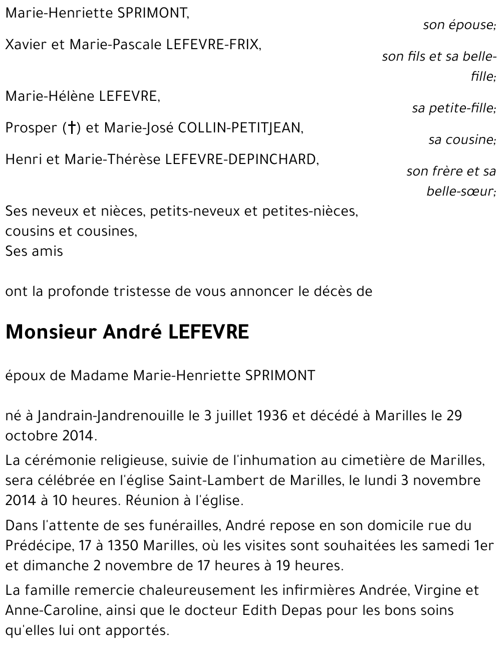 André LEFEVRE