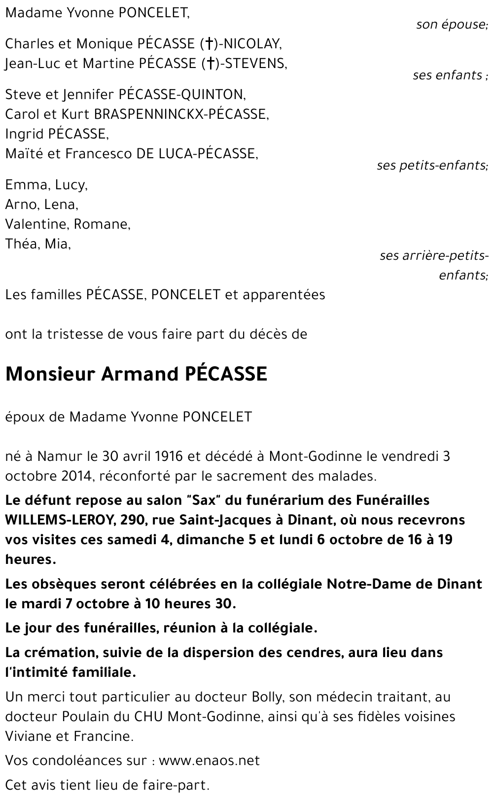 Armand PÉCASSE
