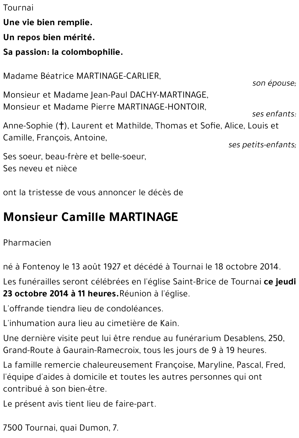 Camille MARTINAGE