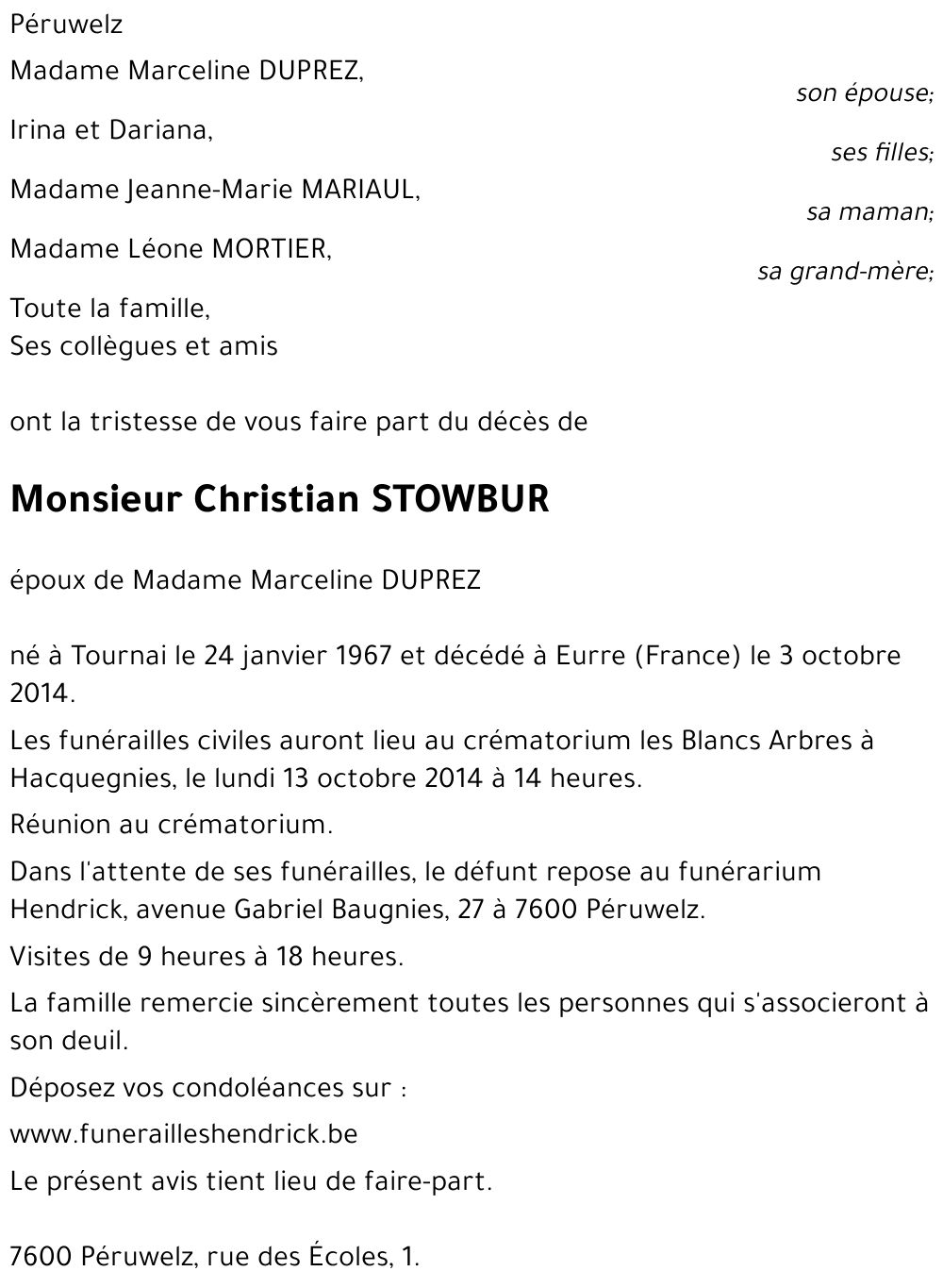 Christian STOWBUR