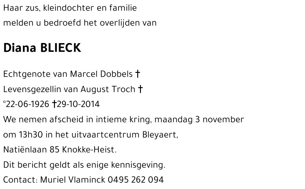 Diana BLIECK