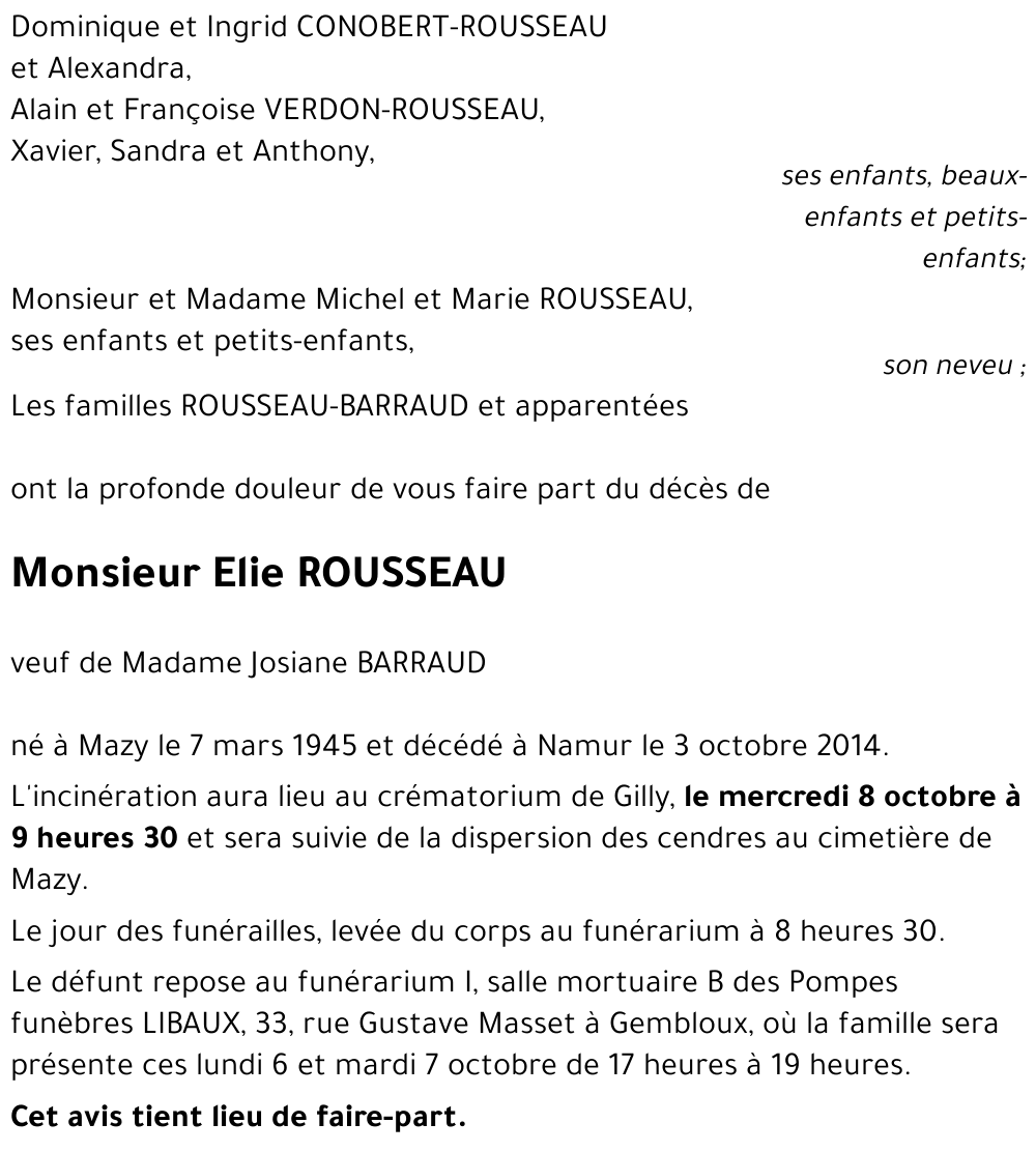 Elie ROUSSEAU
