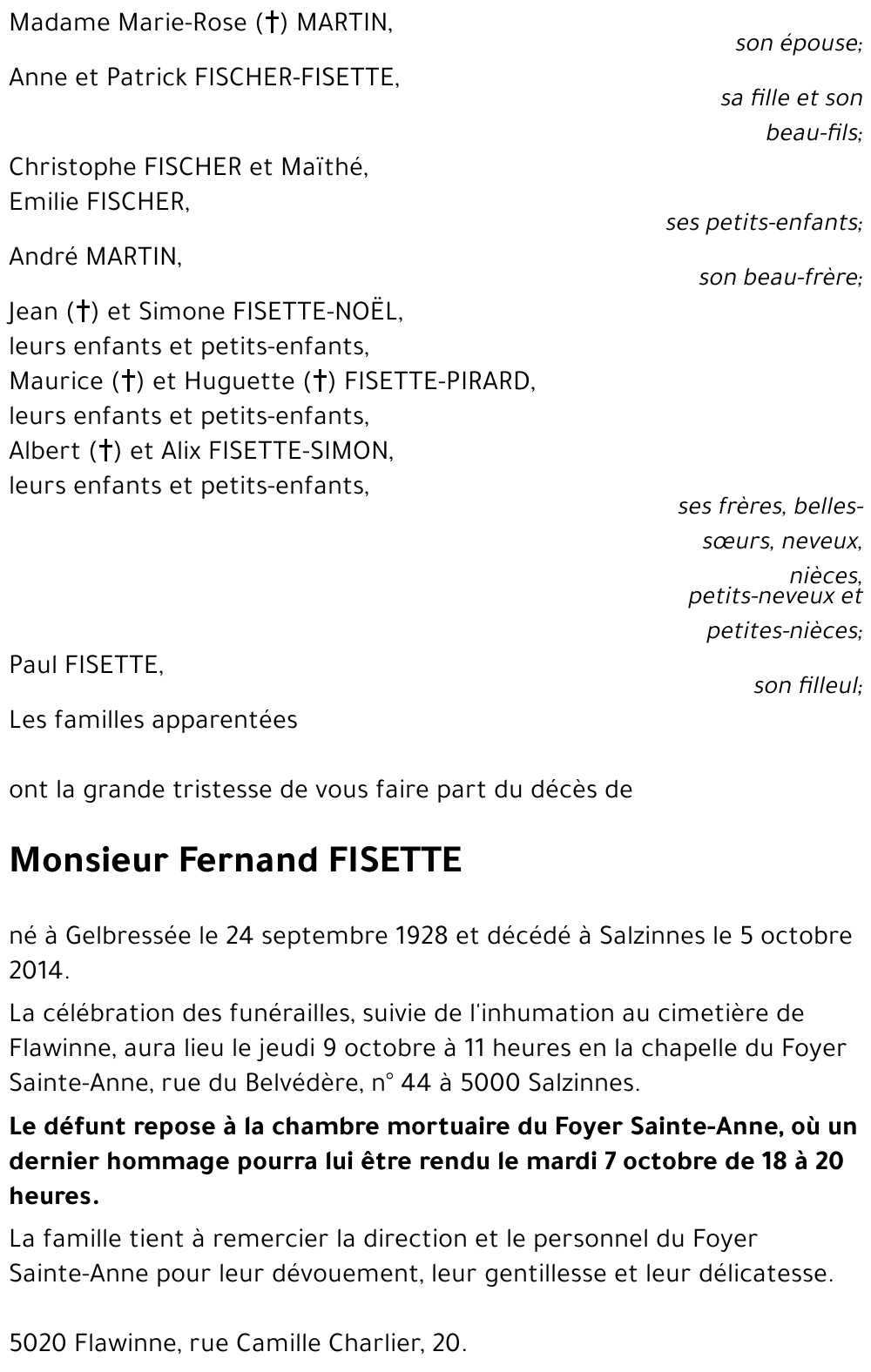 Fernand FISETTE