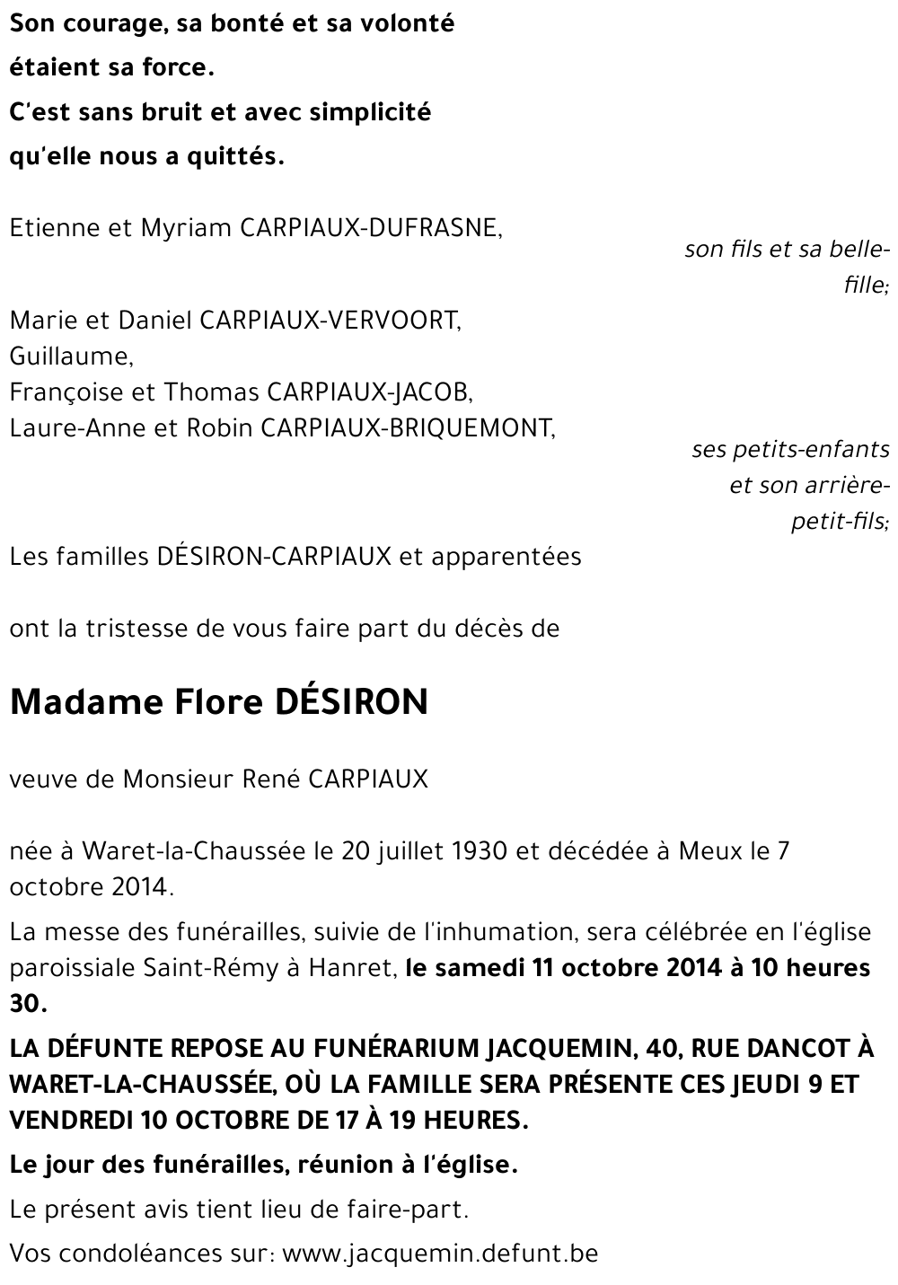 Flore DÉSIRON