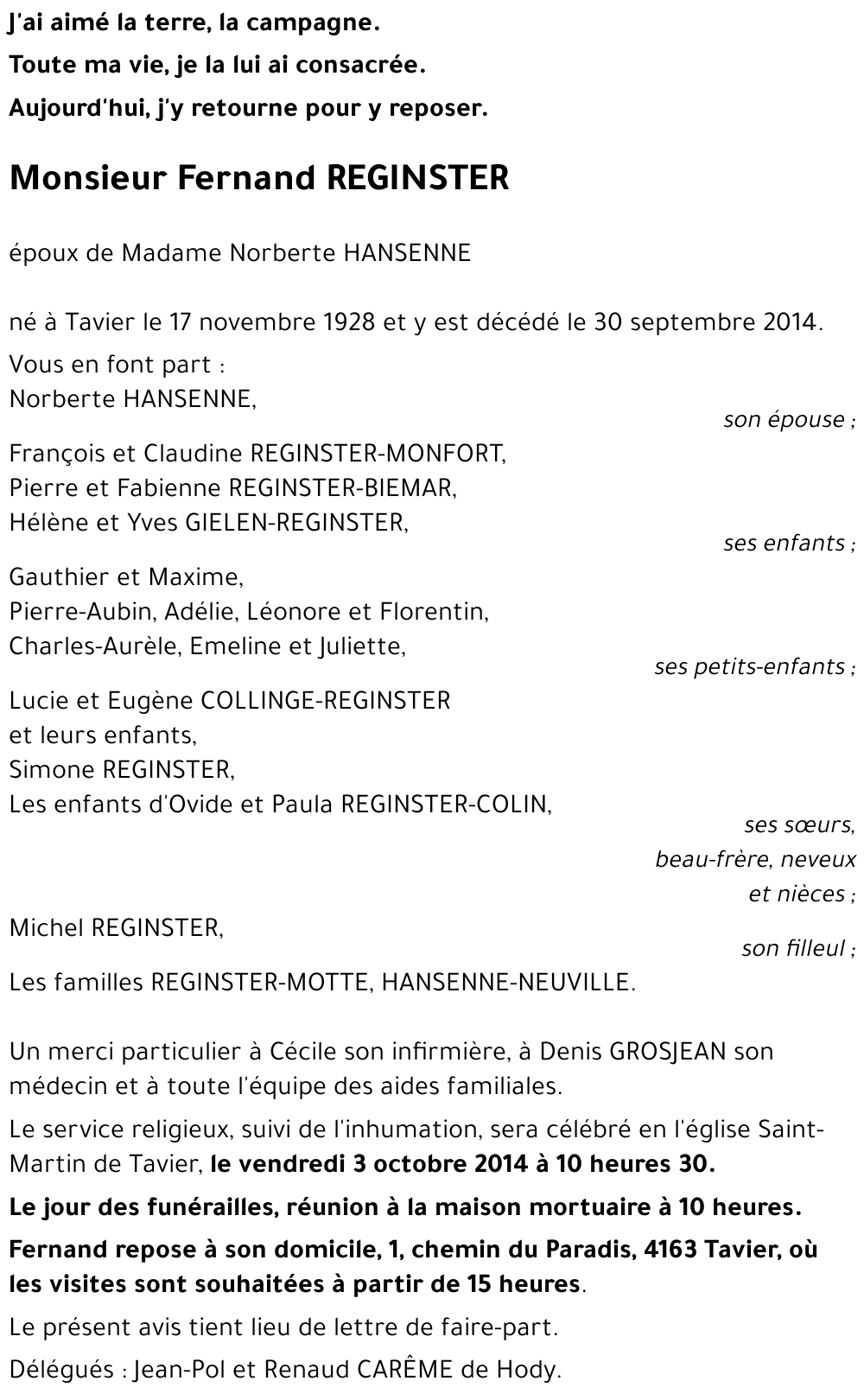 François REGINSTER