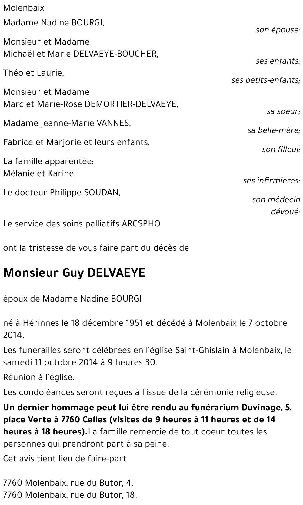 Guy DELVAEYE