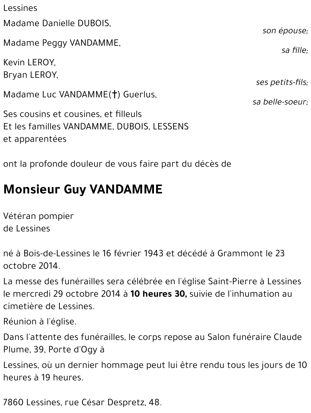 Guy VANDAMME