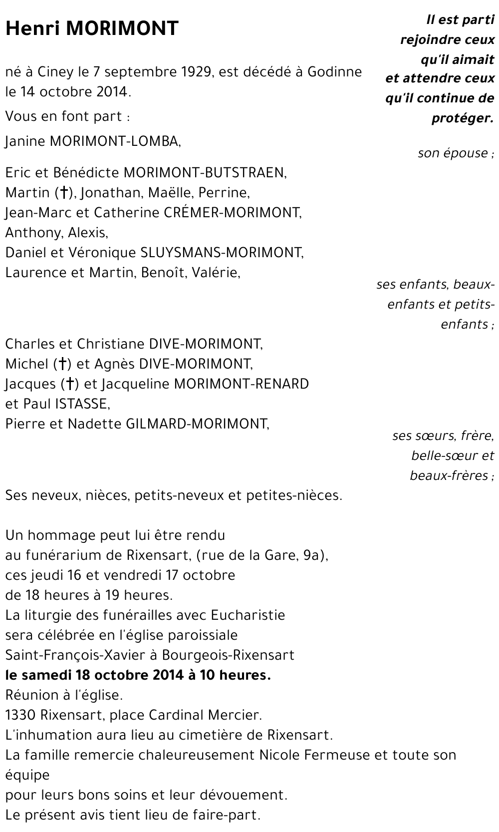 Henri MORIMONT