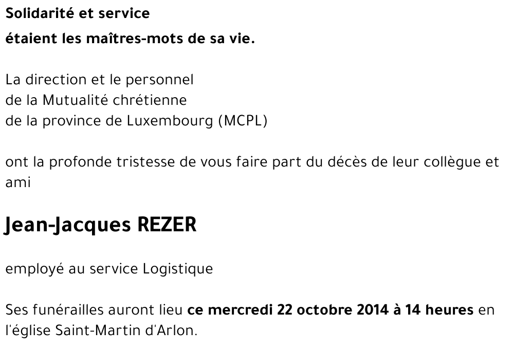 Jean-Jacques REZER