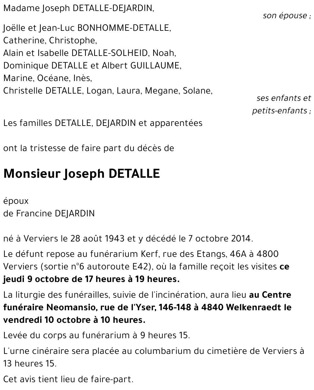 Joseph DETALLE