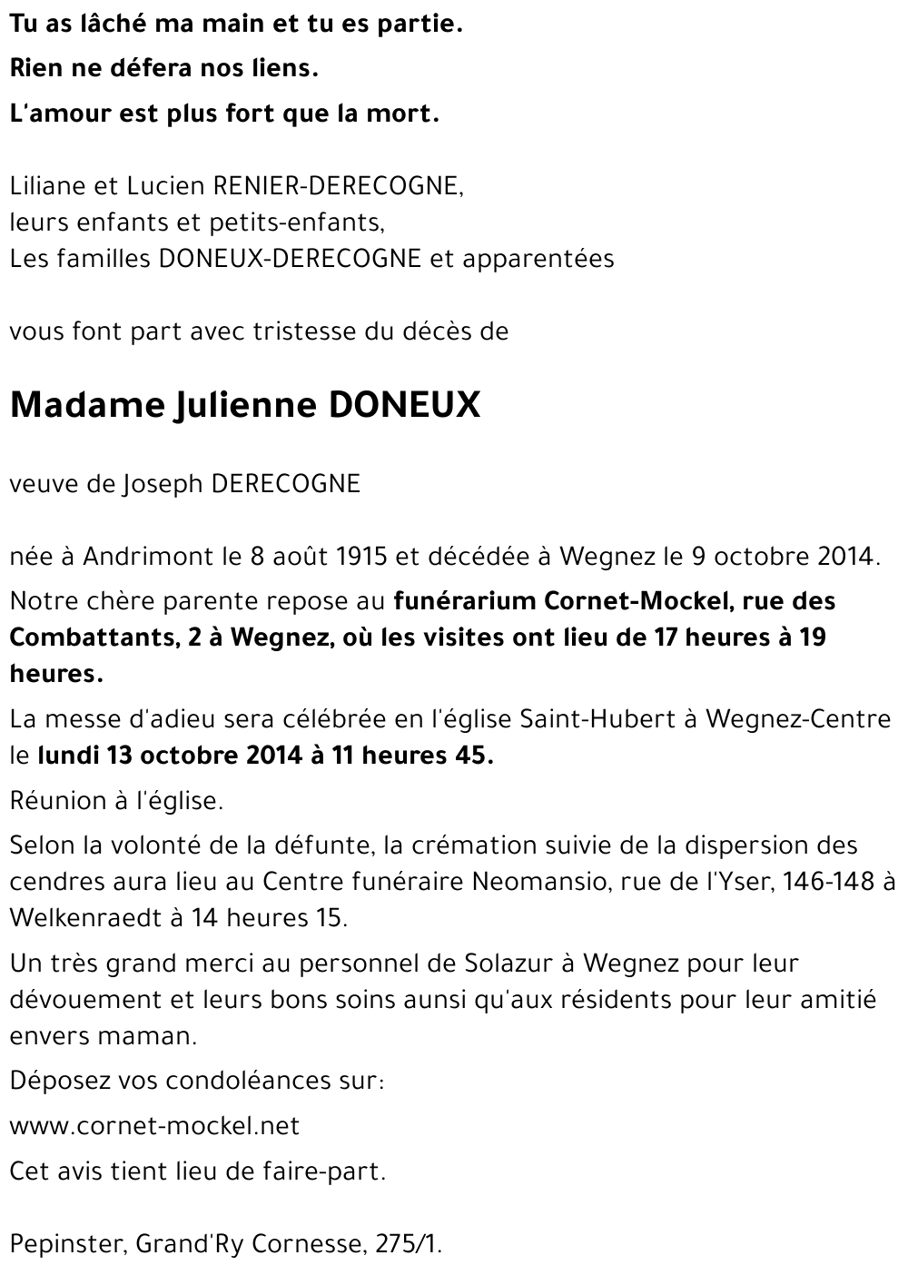 Julienne DONEUX