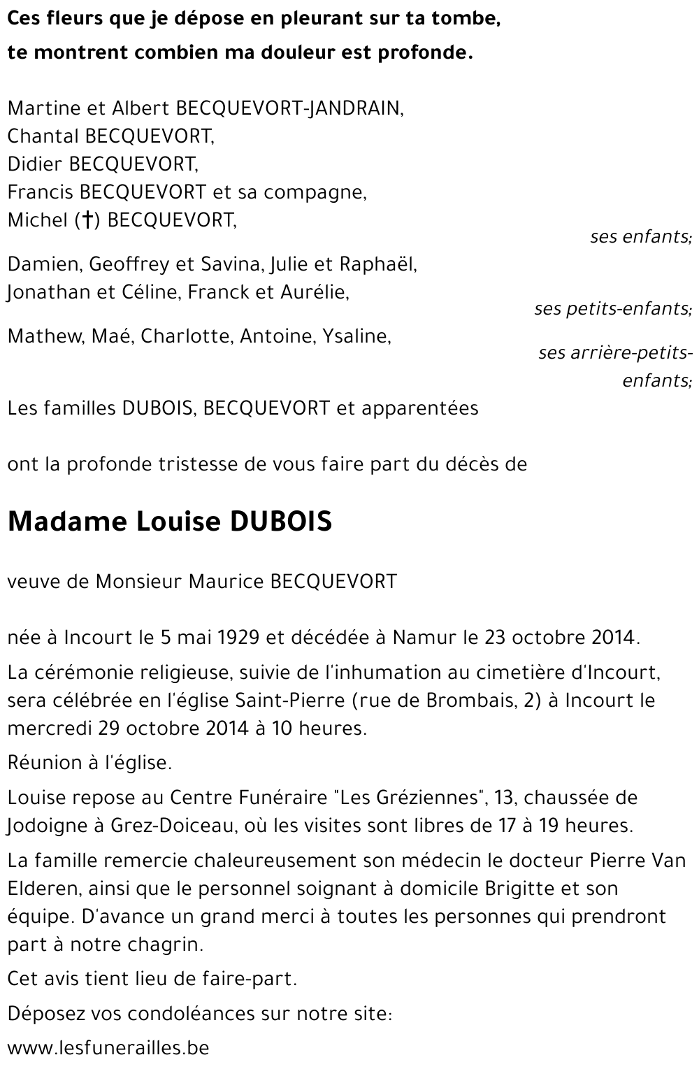 Louise DUBOIS