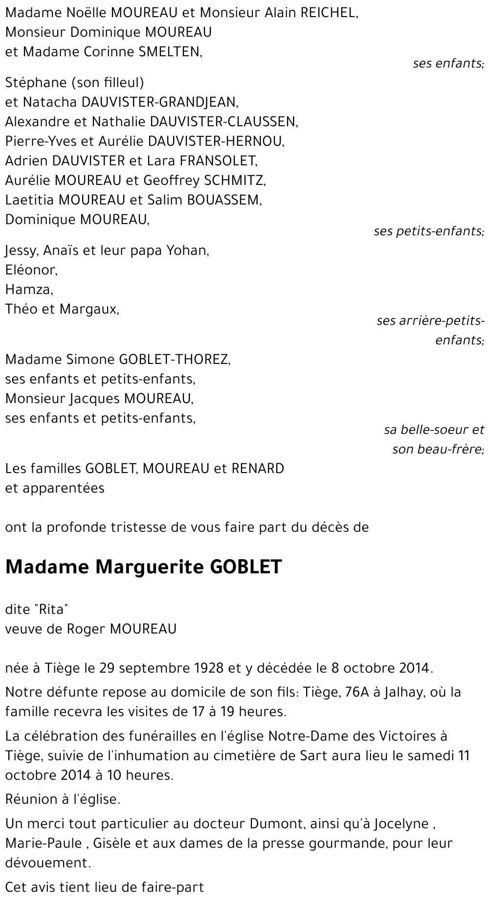 Marguerite GOBLET