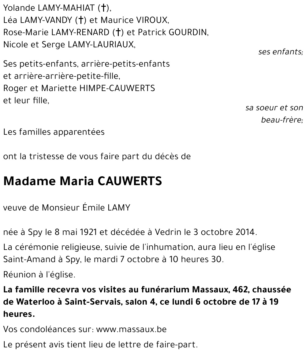 Maria CAUWERTS