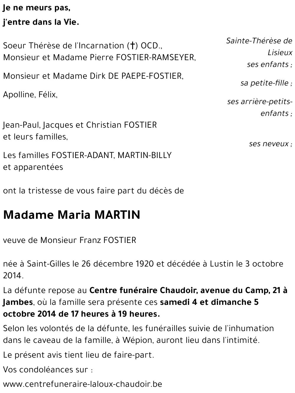 Maria MARTIN