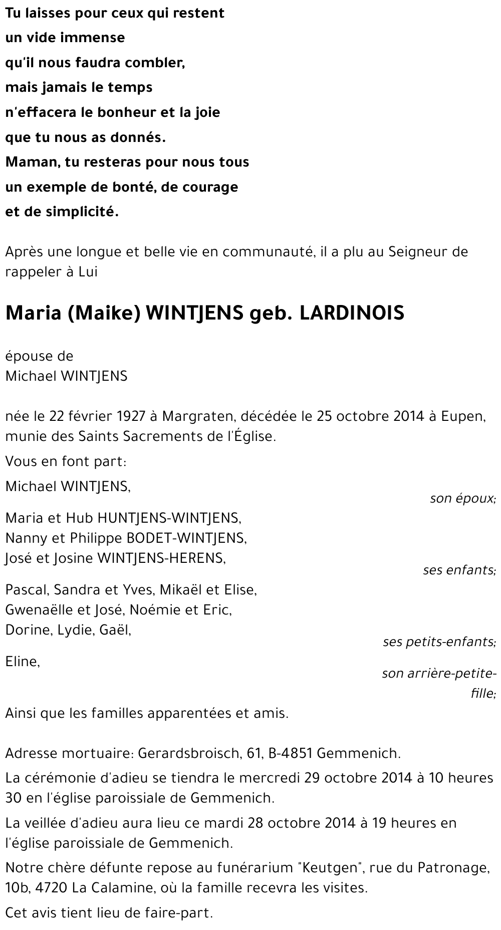 Maria WINTJENS