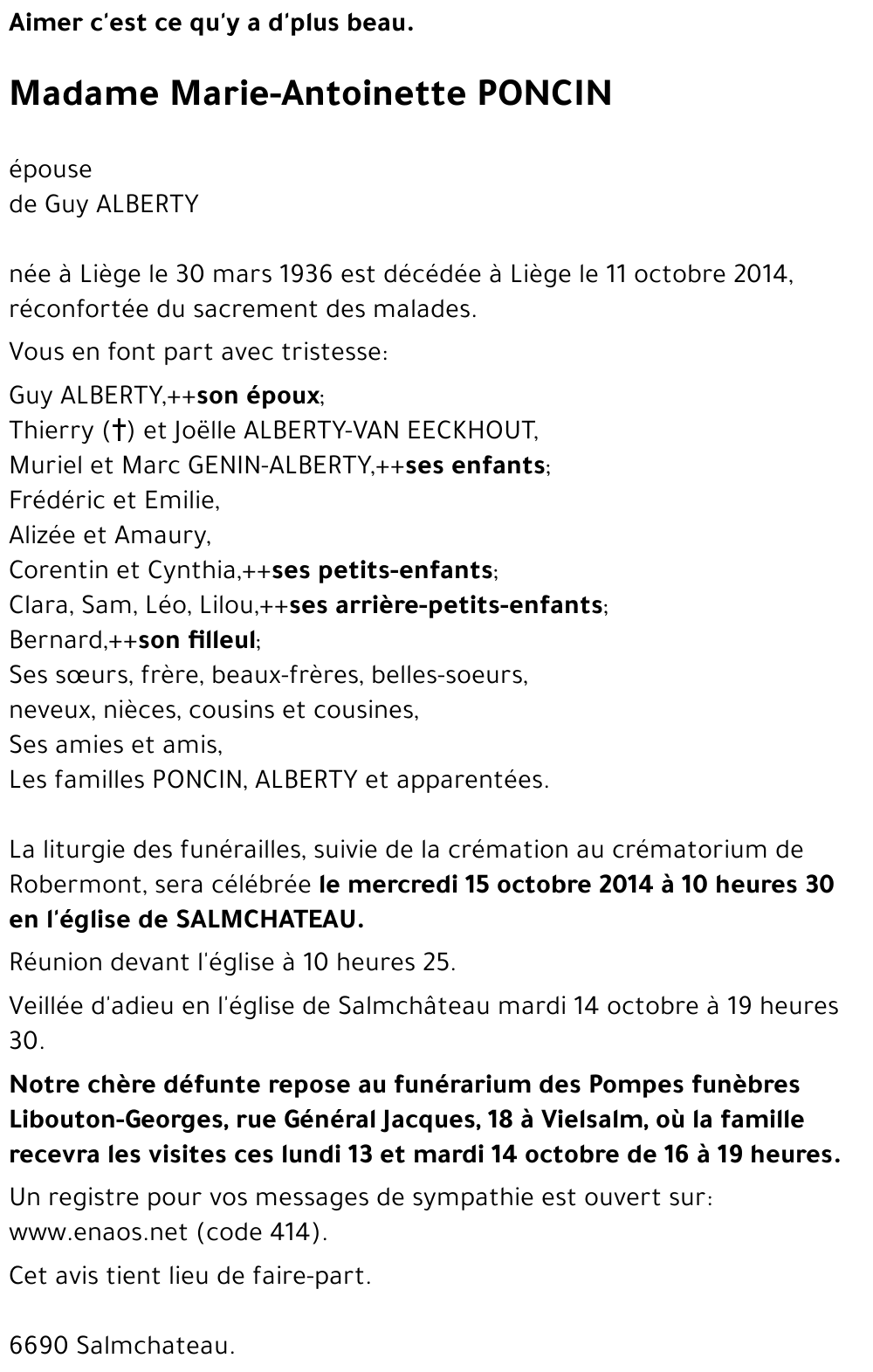 Marie-Antoinette PONCIN