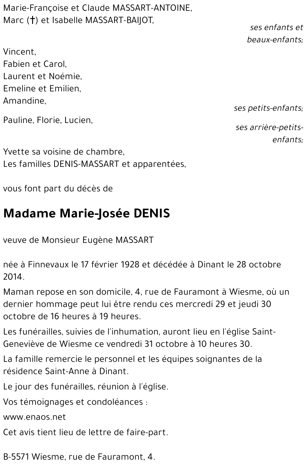 Marie-Josée DENIS