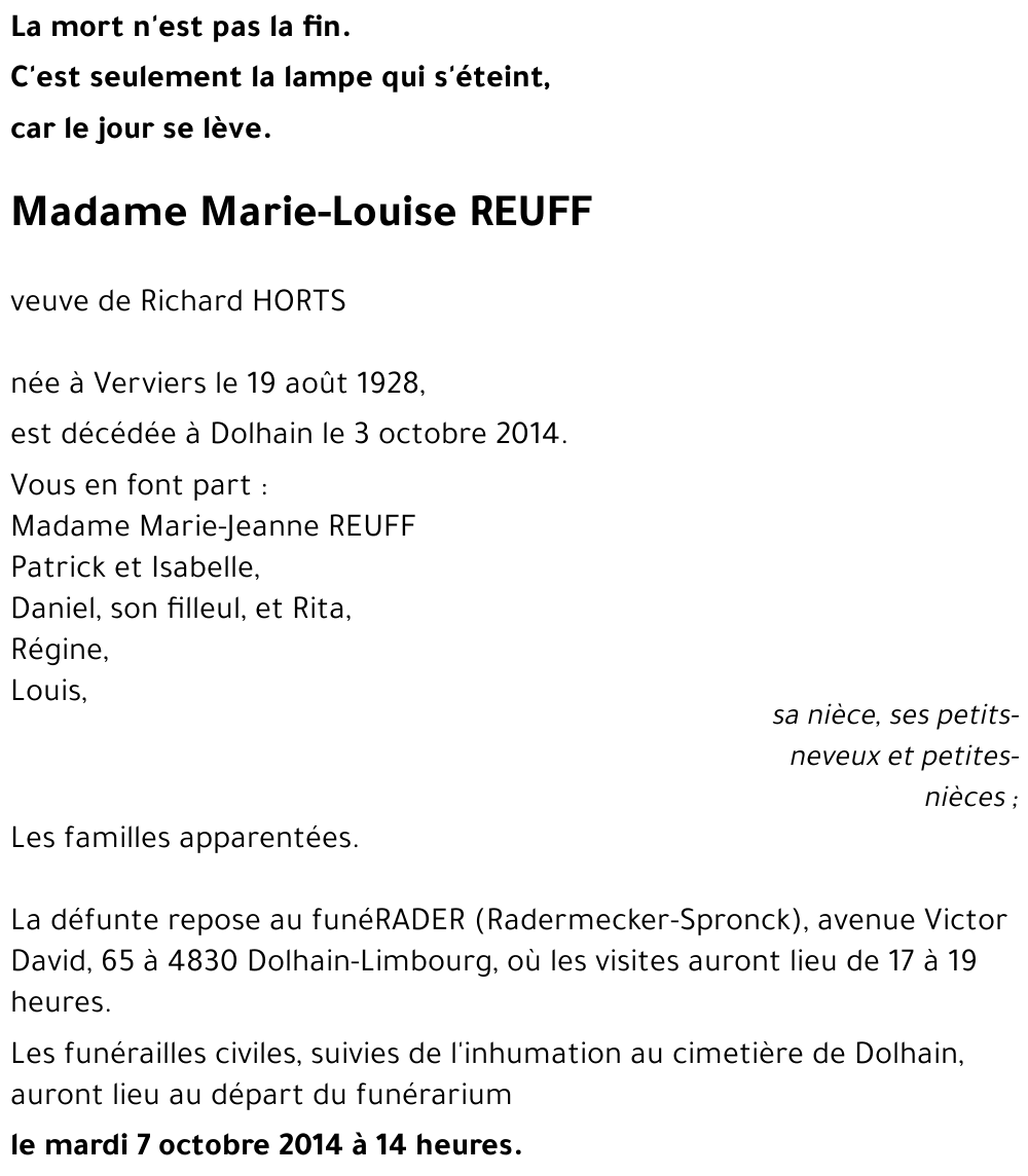 Marie-Louise REUFF