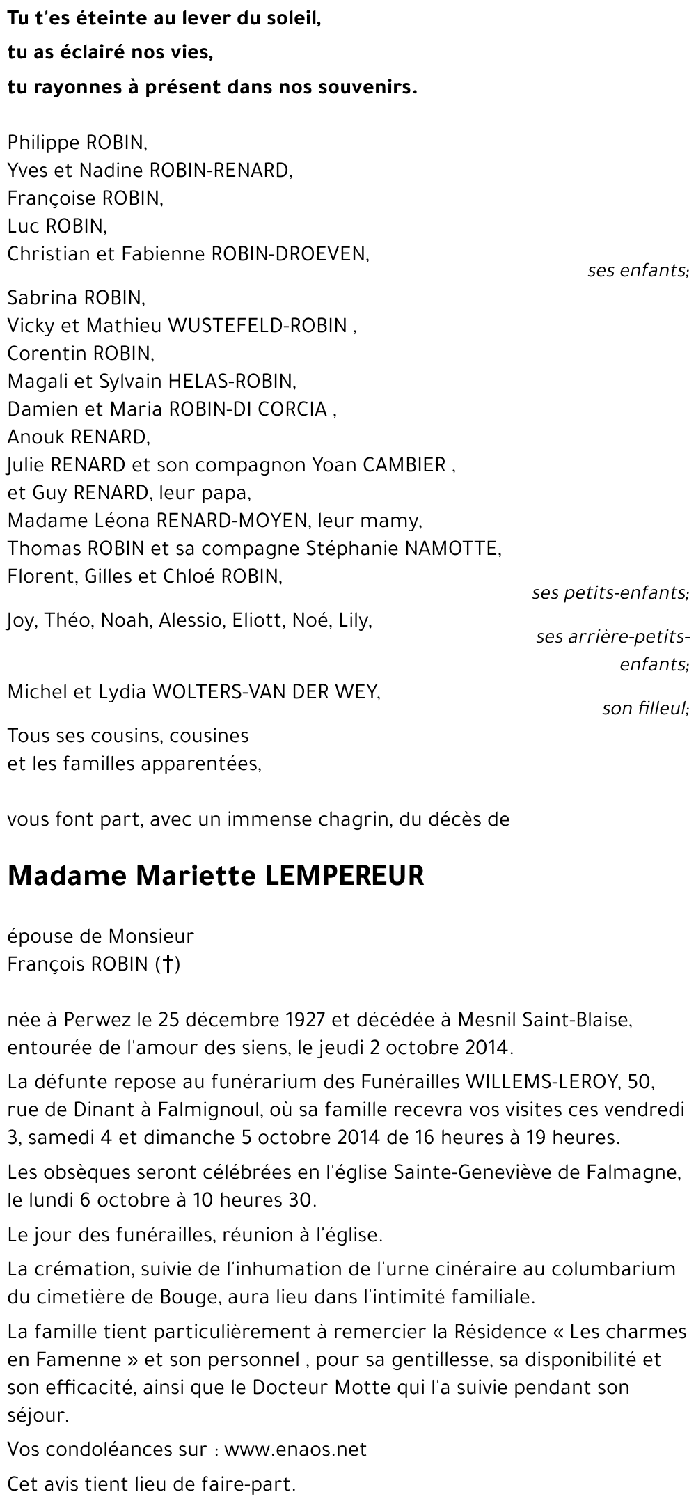 Mariette LEMPEREUR