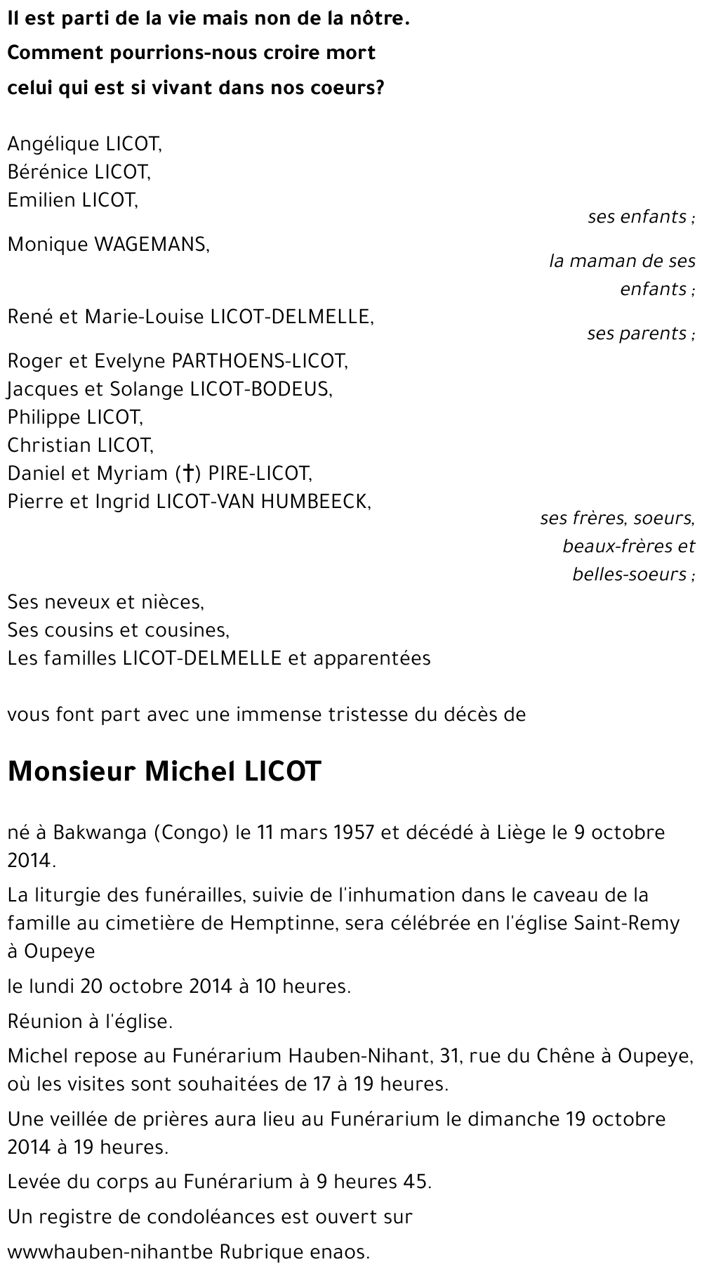 Michel LICOT