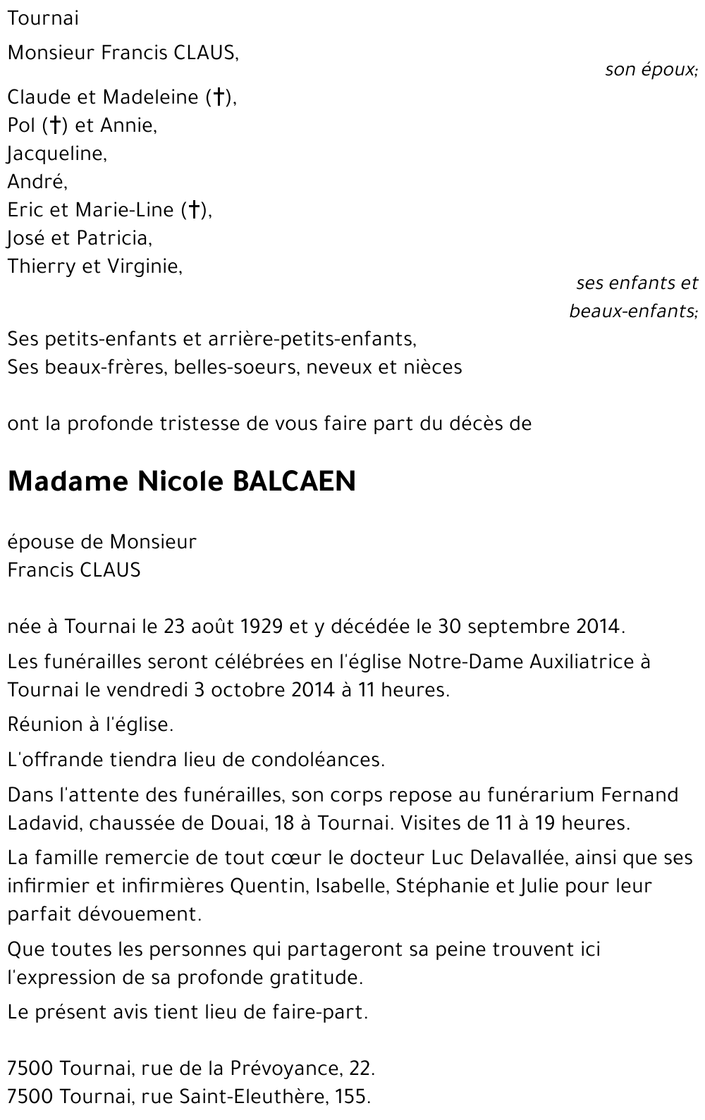 Nicole BALCAEN